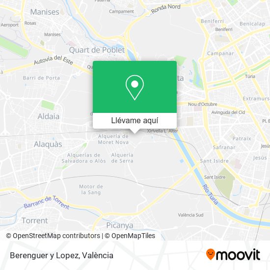 Mapa Berenguer y Lopez