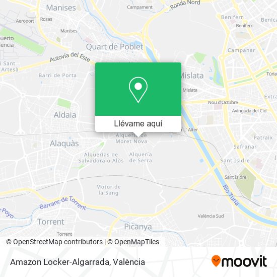 Mapa Amazon Locker-Algarrada