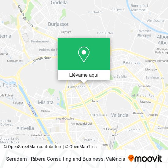Mapa Seradem - Ribera Consulting and Business