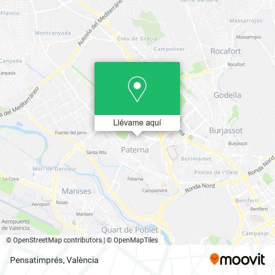 Mapa Pensatimprés
