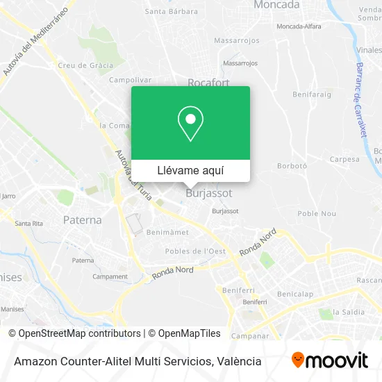 Mapa Amazon Counter-Alitel Multi Servicios