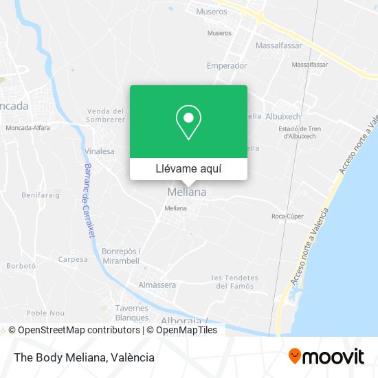Mapa The Body Meliana