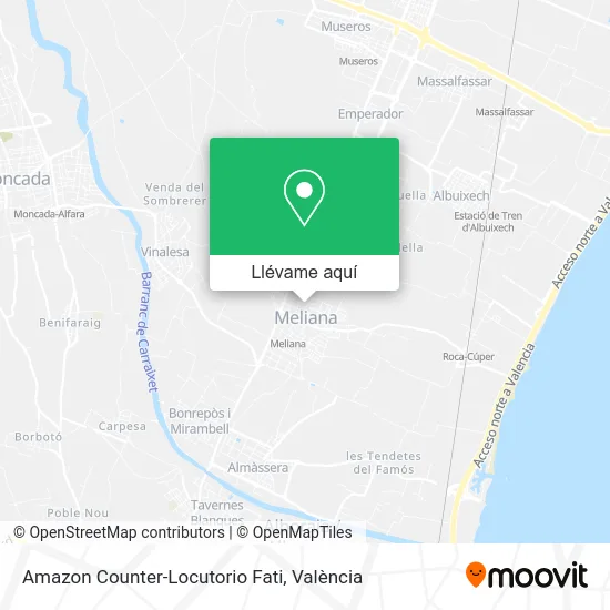 Mapa Amazon Counter-Locutorio Fati