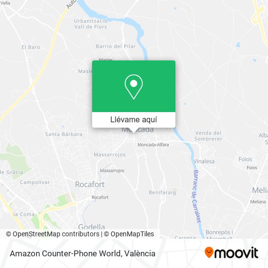 Mapa Amazon Counter-Phone World