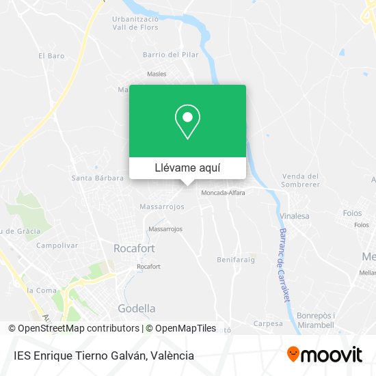 Mapa IES Enrique Tierno Galván