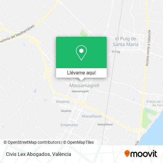 Mapa Civis Lex Abogados