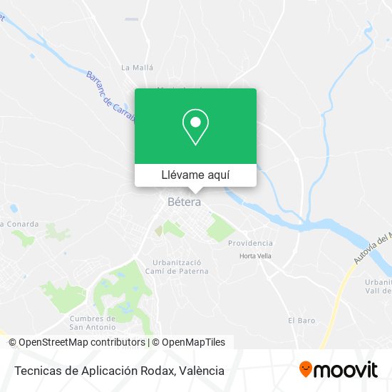 Mapa Tecnicas de Aplicación Rodax