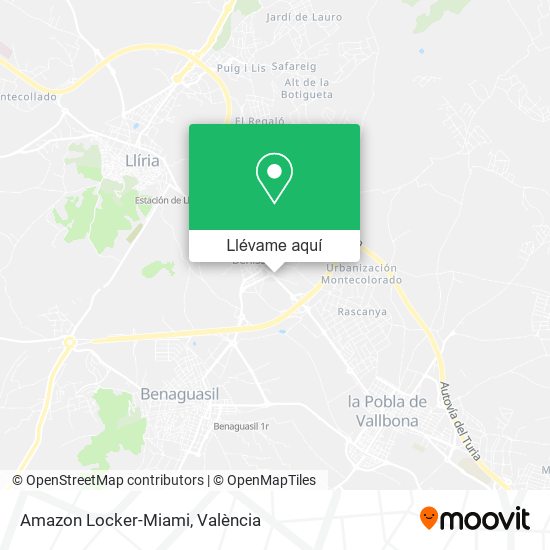 Mapa Amazon Locker-Miami