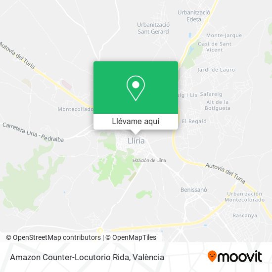 Mapa Amazon Counter-Locutorio Rida