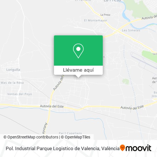 Mapa Pol. Industrial Parque Logistico de Valencia