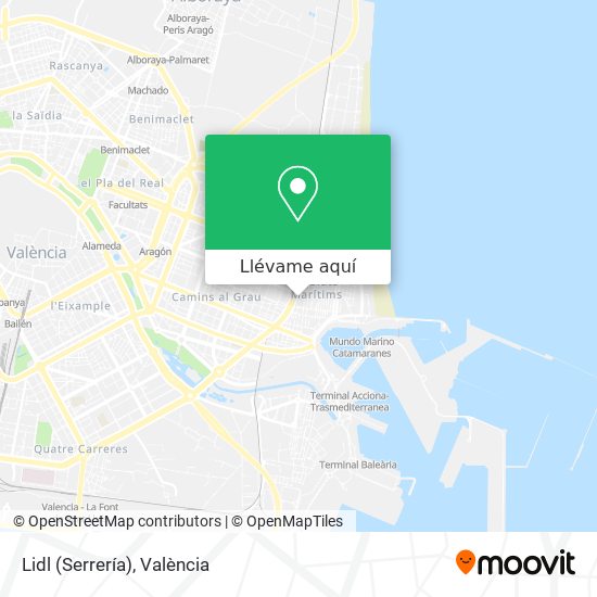 Mapa Lidl (Serrería)
