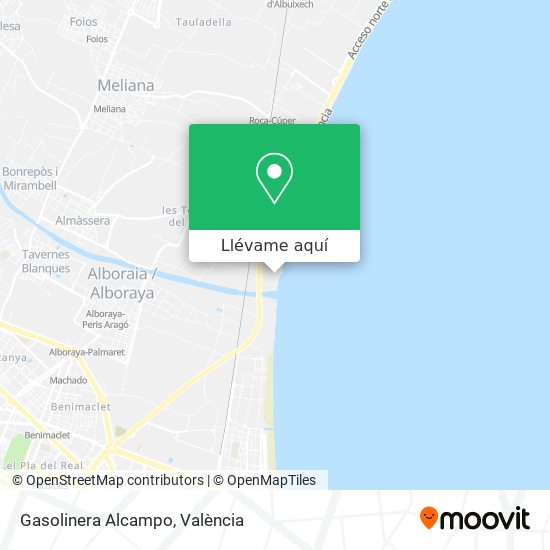 Mapa Gasolinera Alcampo