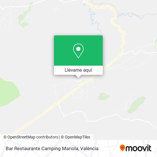 Mapa Bar Restaurante Camping Mariola