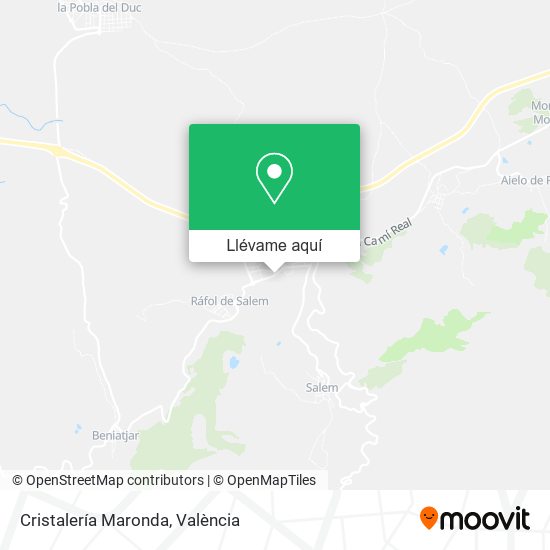 Mapa Cristalería Maronda