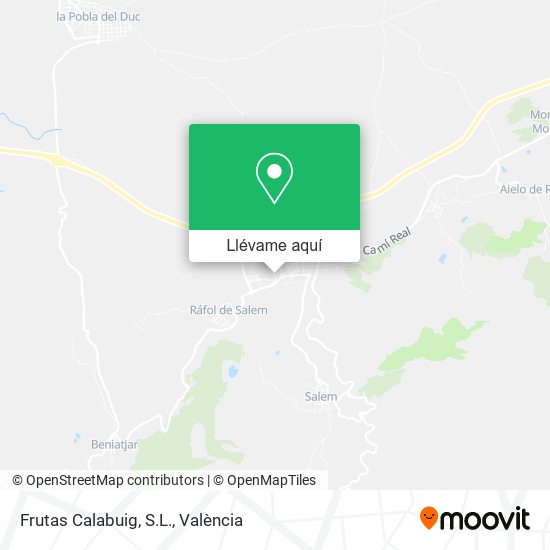 Mapa Frutas Calabuig, S.L.