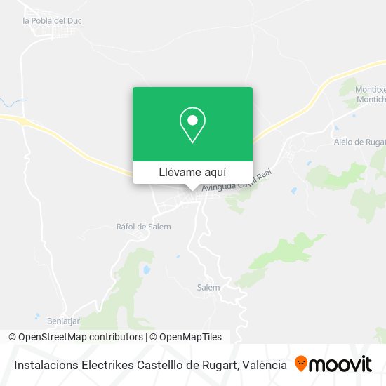 Mapa Instalacions Electrikes Castelllo de Rugart