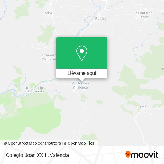 Mapa Colegio Joan XXIII
