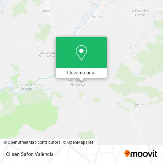 Mapa Clisen Safor