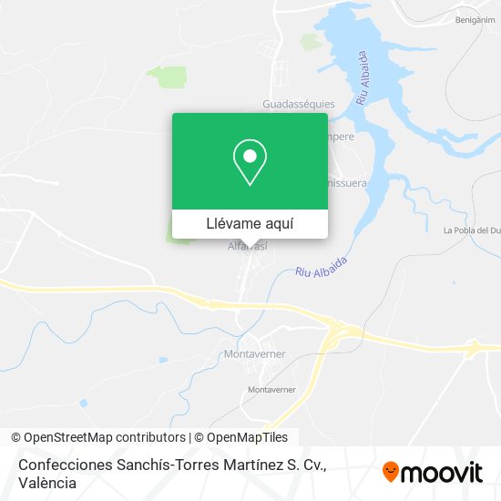 Mapa Confecciones Sanchís-Torres Martínez S. Cv.