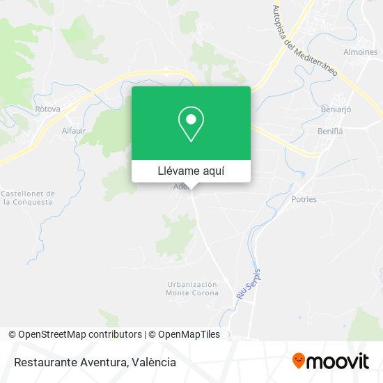 Mapa Restaurante Aventura