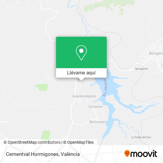 Mapa Cementval Hormigones