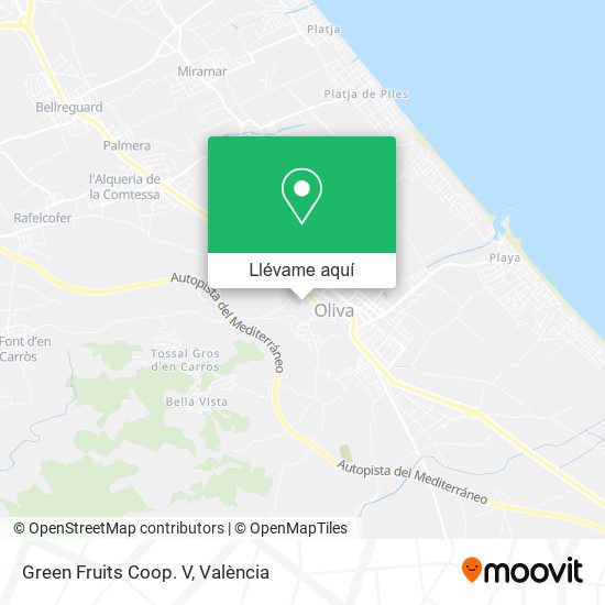 Mapa Green Fruits Coop. V