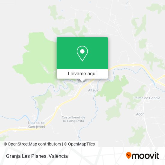 Mapa Granja Les Planes