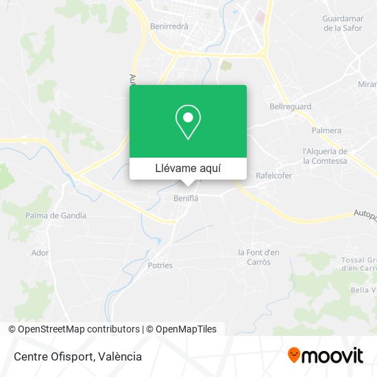 Mapa Centre Ofisport