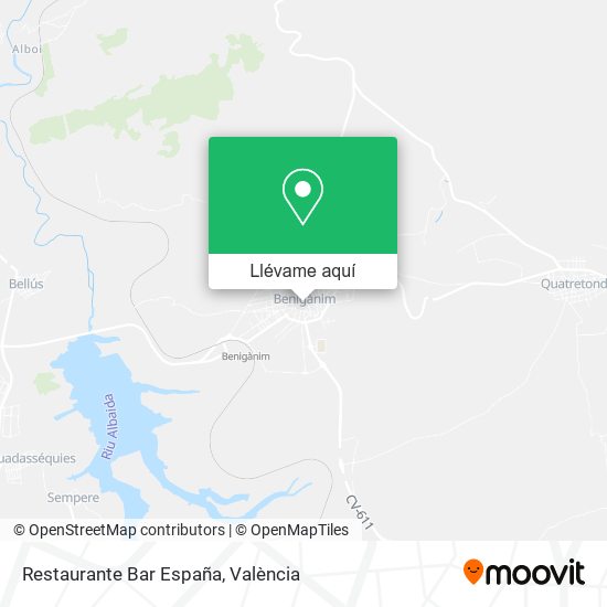 Mapa Restaurante Bar España