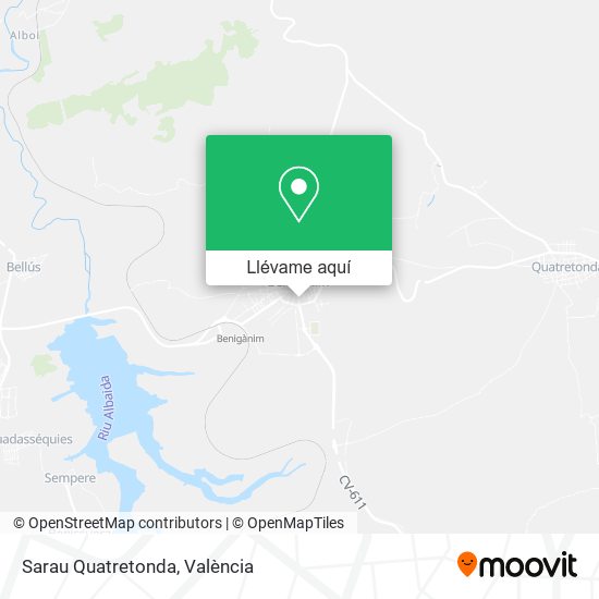 Mapa Sarau Quatretonda