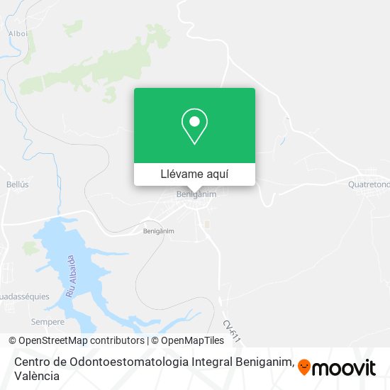 Mapa Centro de Odontoestomatologia Integral Beniganim