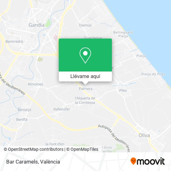 Mapa Bar Caramels