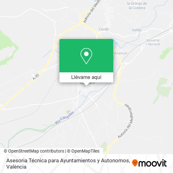 Mapa Asesoria Técnica para Ayuntamientos y Autonomos