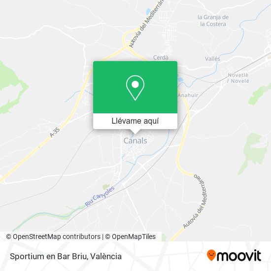 Mapa Sportium en Bar Briu