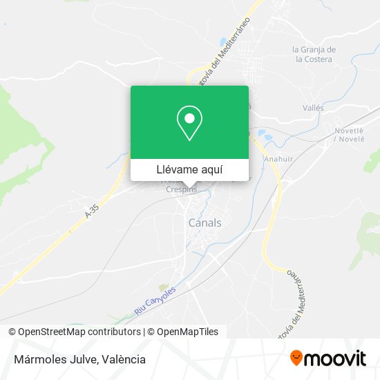 Mapa Mármoles Julve