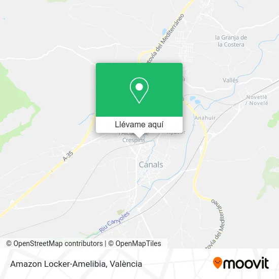 Mapa Amazon Locker-Amelibia