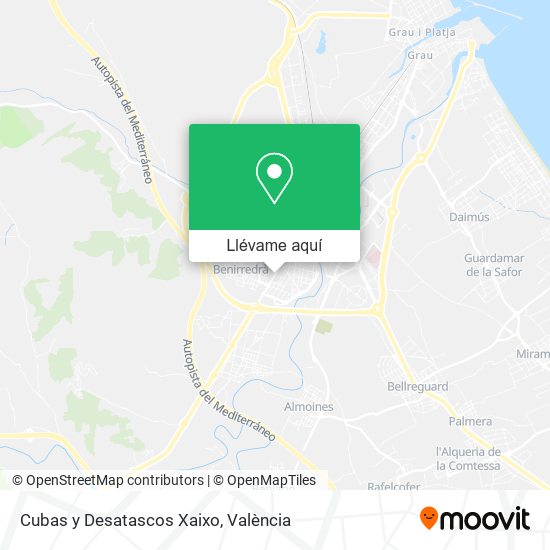 Mapa Cubas y Desatascos Xaixo