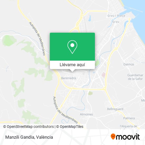 Mapa Manzili Gandía