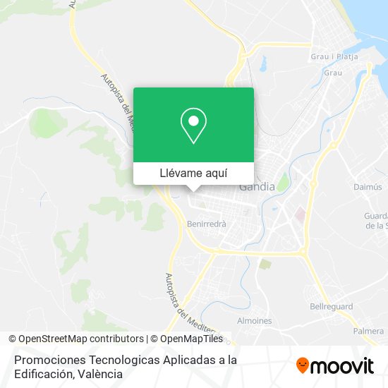 Mapa Promociones Tecnologicas Aplicadas a la Edificación