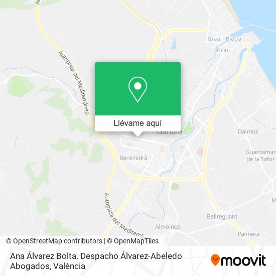 Mapa Ana Álvarez Bolta. Despacho Álvarez-Abeledo Abogados