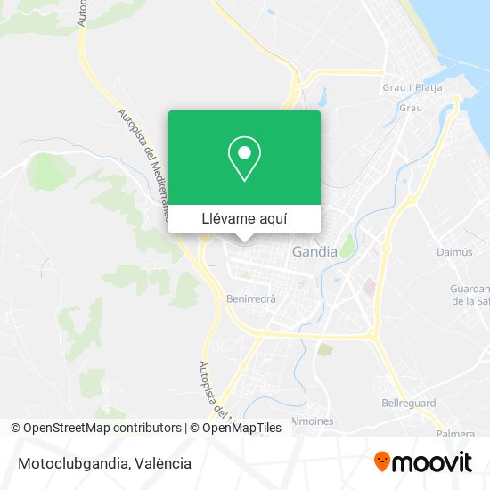 Mapa Motoclubgandia