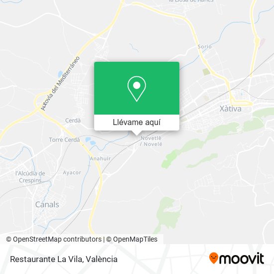 Mapa Restaurante La Vila