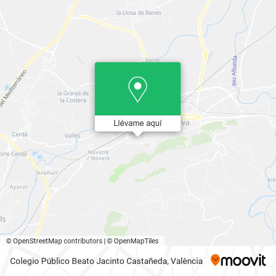 Mapa Colegio Público Beato Jacinto Castañeda