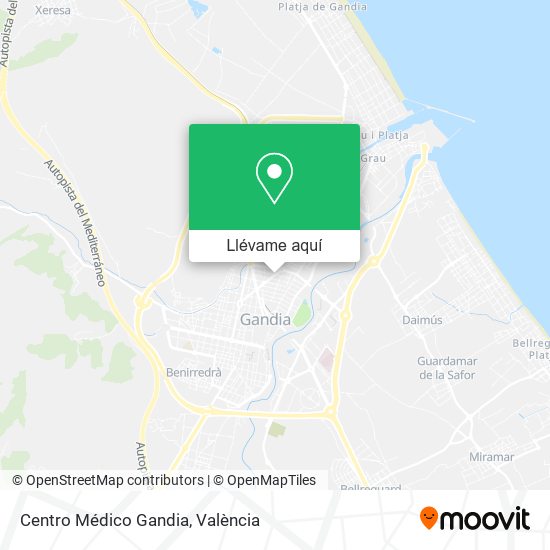 Mapa Centro Médico Gandia