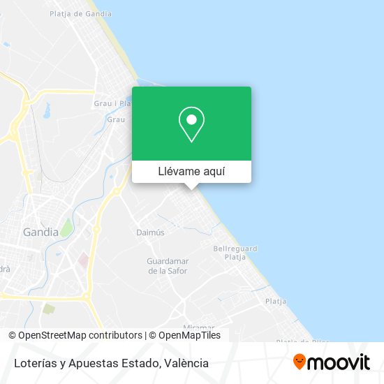 Mapa Loterías y Apuestas Estado