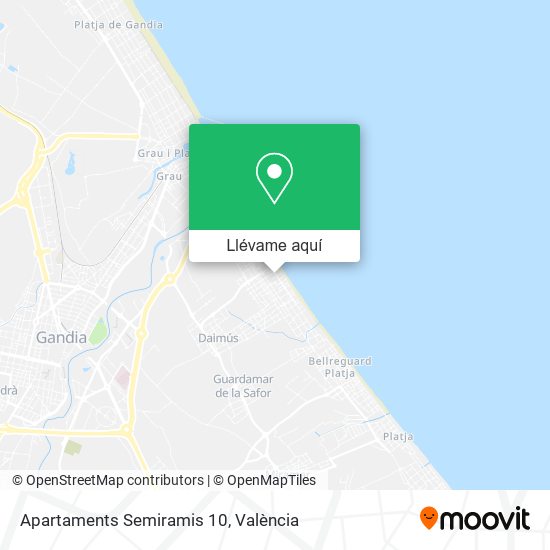 Mapa Apartaments Semiramis 10