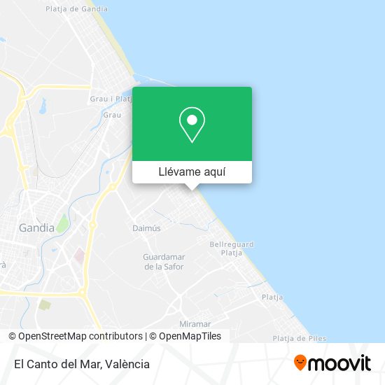 Mapa El Canto del Mar