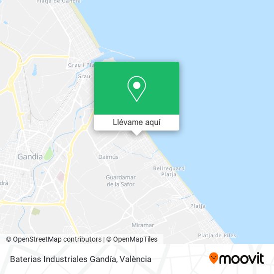 Mapa Baterias Industriales Gandía