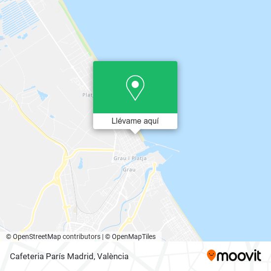 Mapa Cafeteria París Madrid
