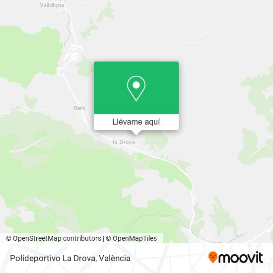 Mapa Polideportivo La Drova